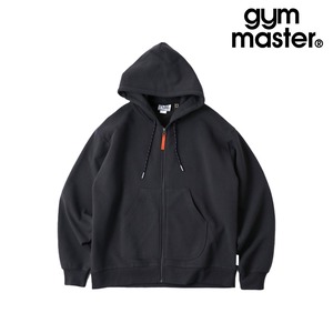 gym master ジムマスター 12oz ヘビー 裏起毛 スウェット ジップパーカー フルジップ ワイドシルエット オープンエンド糸 メンズ G833738 チャコール