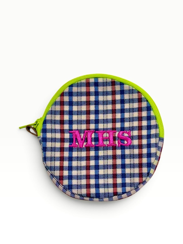播州織　round pouch