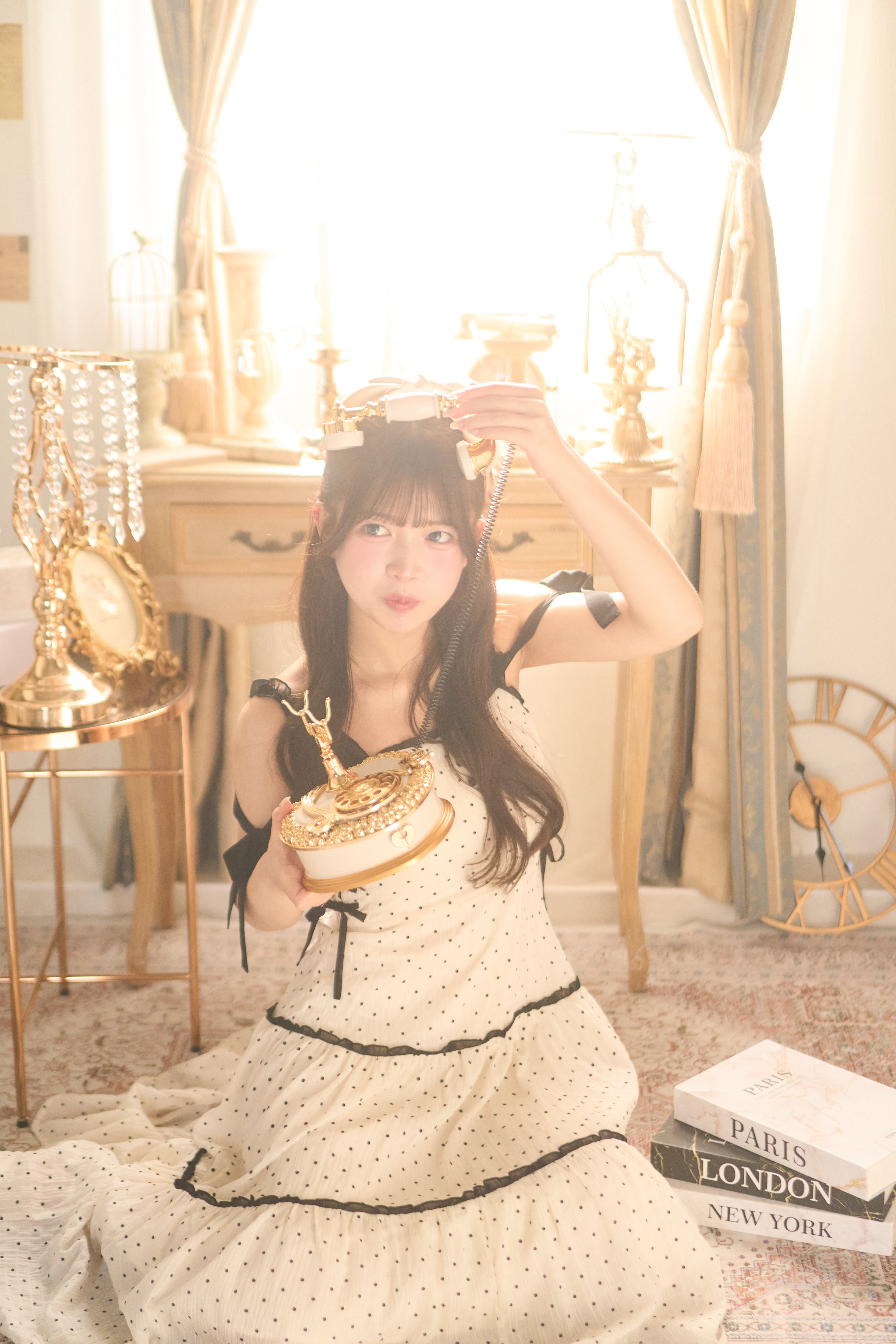 milky ribbon tiered op