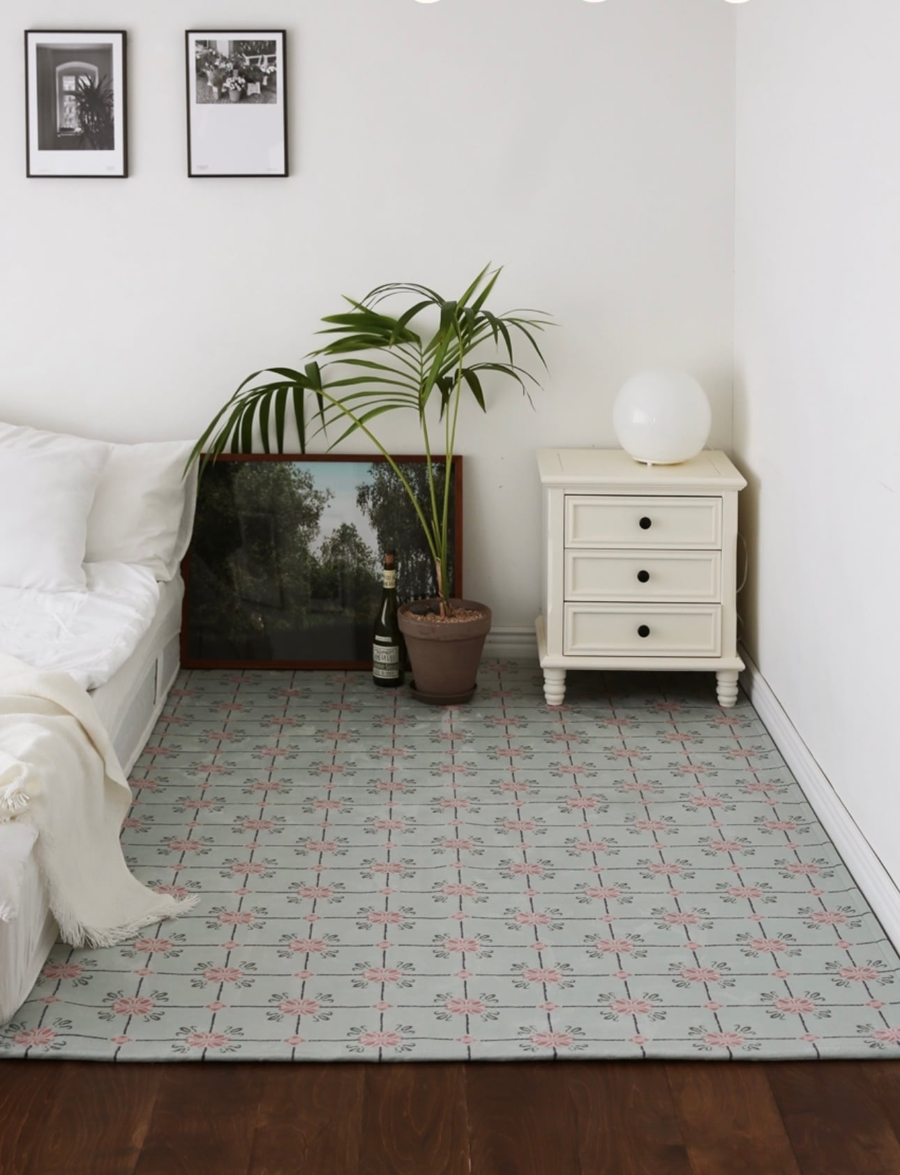 vintage sage rug 2size / ヴィンテージ セージ ラグ カーペット