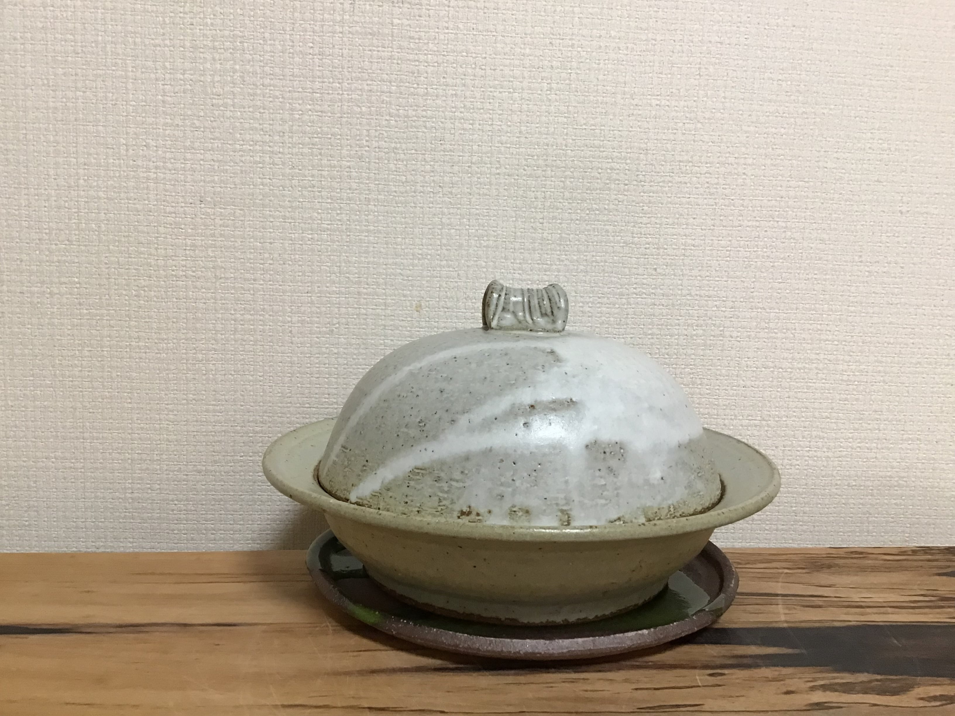矢筈窯　ラジウム釉蒸し器（敷皿付き） ラジウム釉蒸し器（敷皿付き） | 矢筈窯 yahazugama