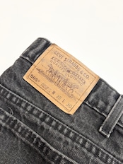 90s Levi’s 505 BLACK DENIM PANTS MADE IN USA Size W38L30→W37.5L30