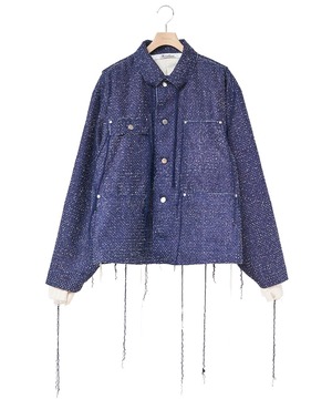 Midorikawa / MID26AW-JK03 NEEDLE SILK DENIM COVERALL(INDIGO)