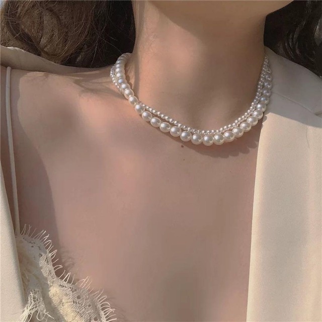 2連パールネックレス レディース フォーマル 結婚式