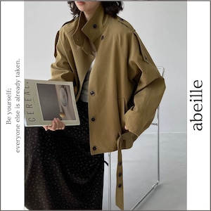 belted button jacket 14812