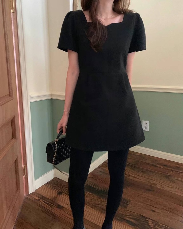 (即納)P.Y.T / Silhouette onepiece / 2color