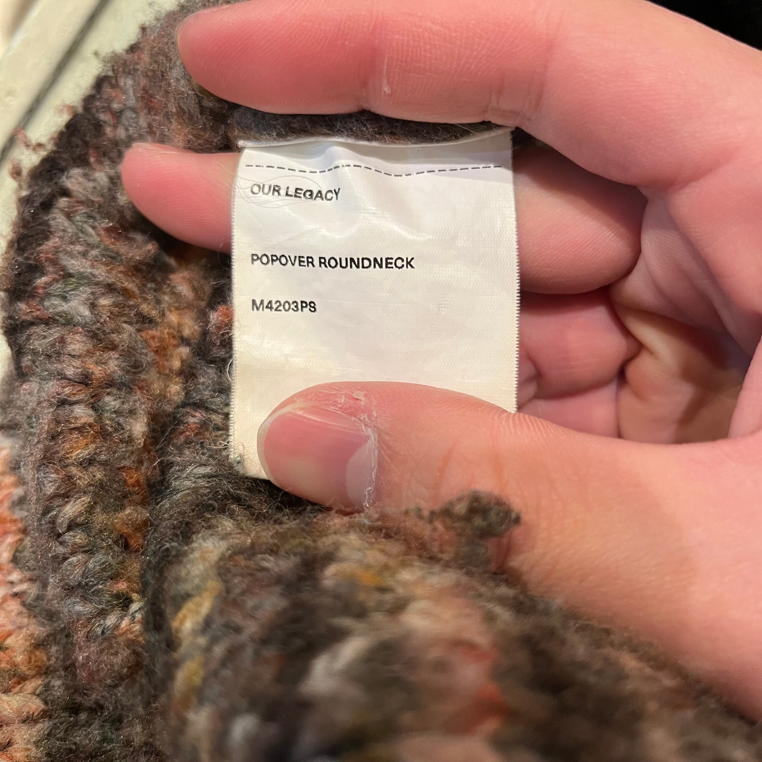 OUR LEGACY アワーレガシー Popover Roundneck M4203PS マルチカラー 