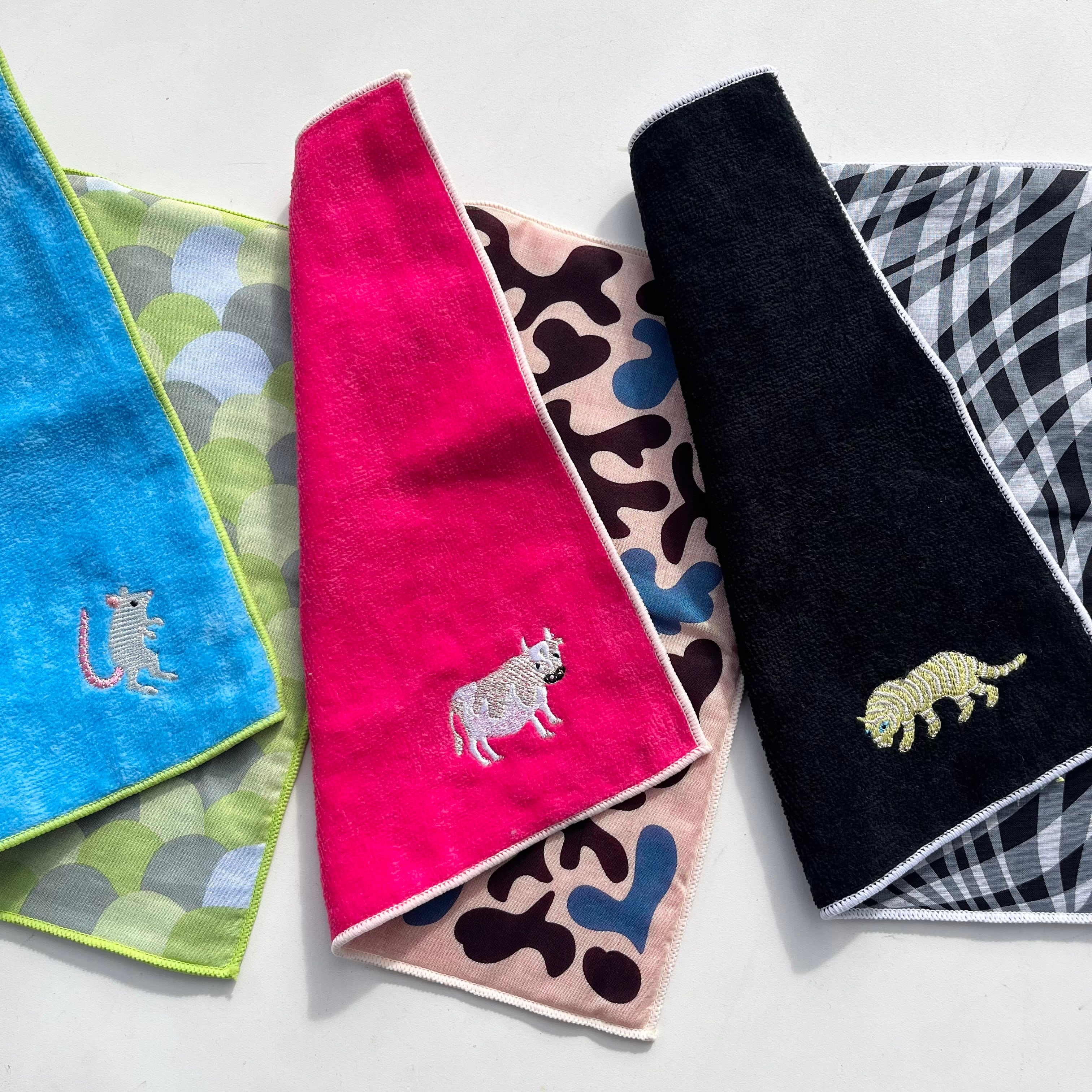 ひびのこづえ ミニタオル 干支 タオルハンカチ | ihana design(イハナ