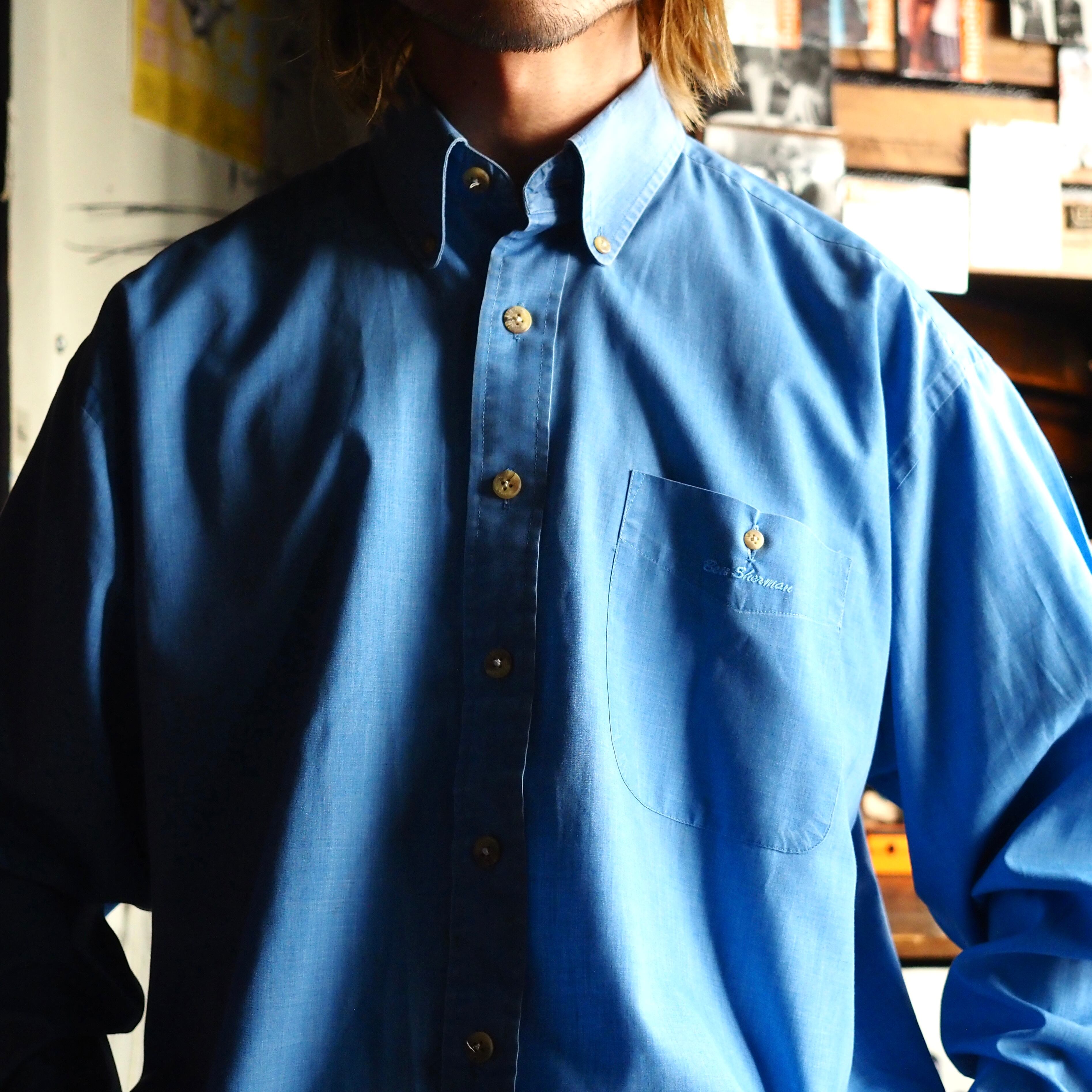 Britpop! UK -1990's Vintage Ben Sherman BD Shirt Size L Britpop! UK -1990's Vintage Ben Sherman BD Shirt Size L