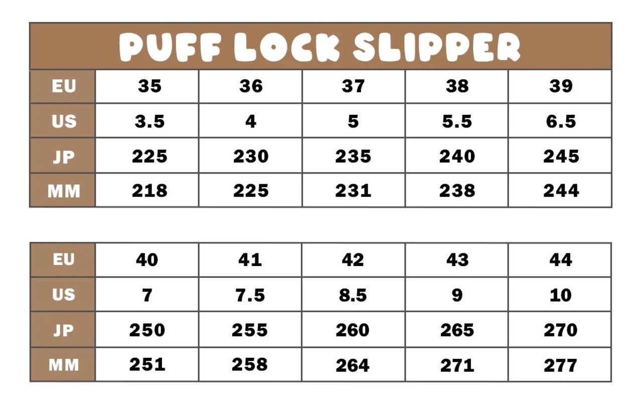 【BBIMP】Puff-Lock Slippers / Brown
