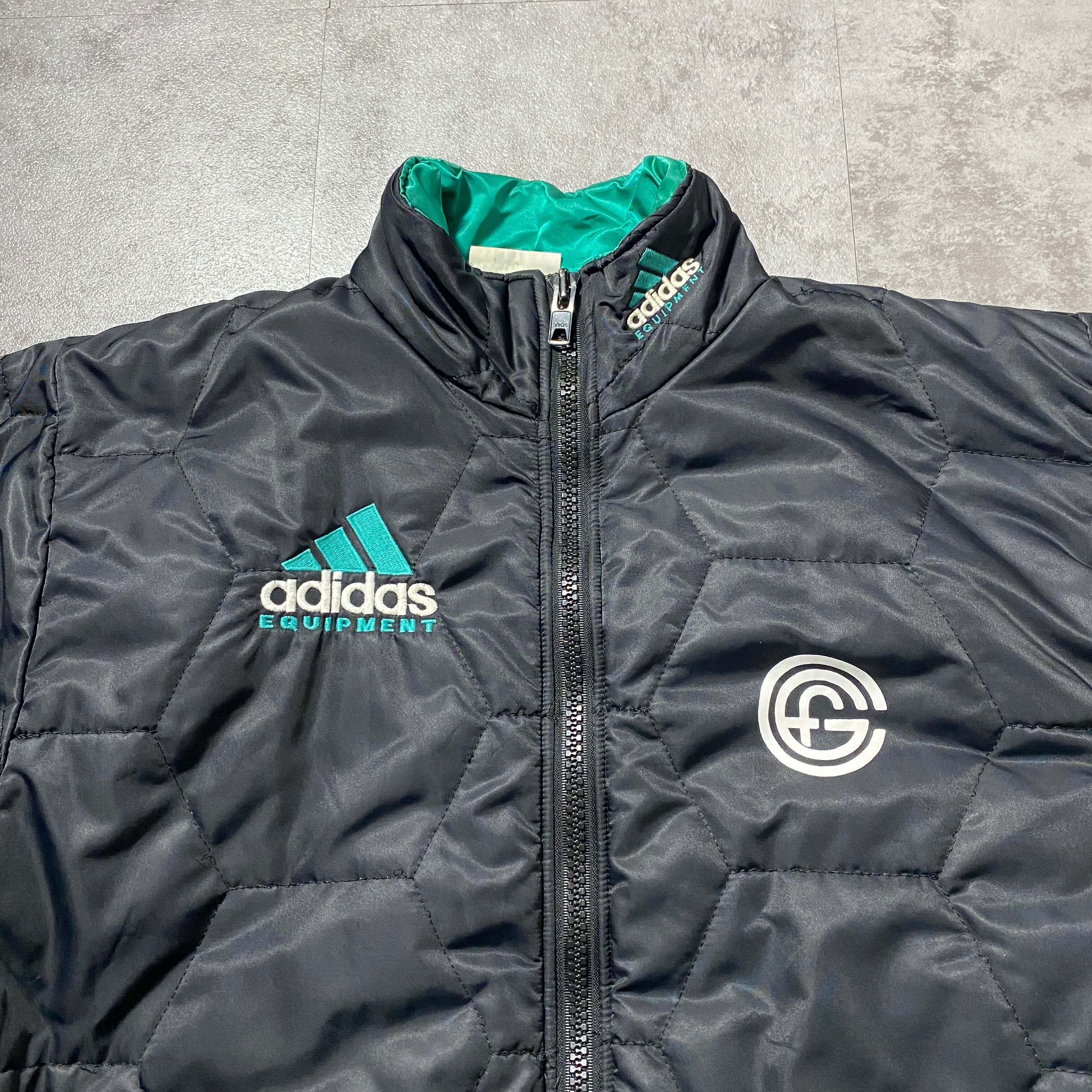 90's adidas equipment アディダス エキップメント 刺繍両面ロゴ