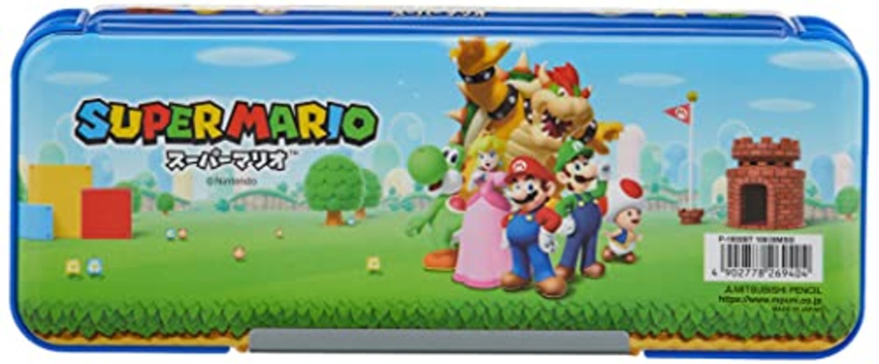 三菱鉛筆 筆箱 スーパーマリオ SMS5 両開き P1802BT108