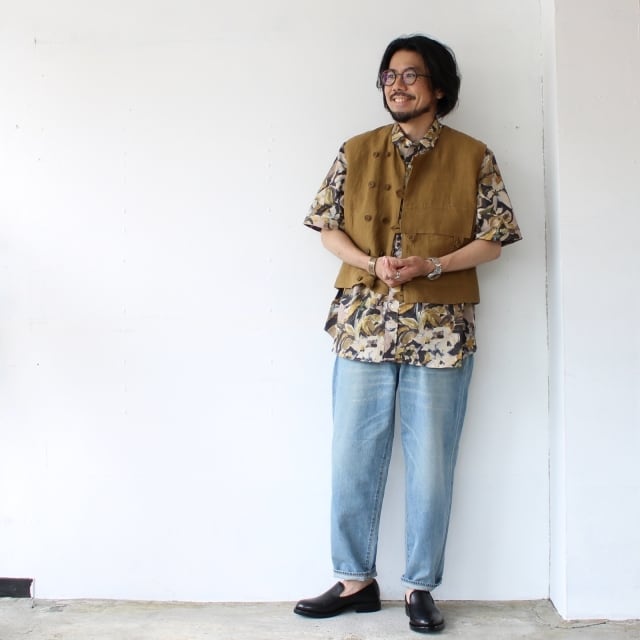 HAVERSACK リネンクロップドユーティリティベスト Linen Cropped Vest