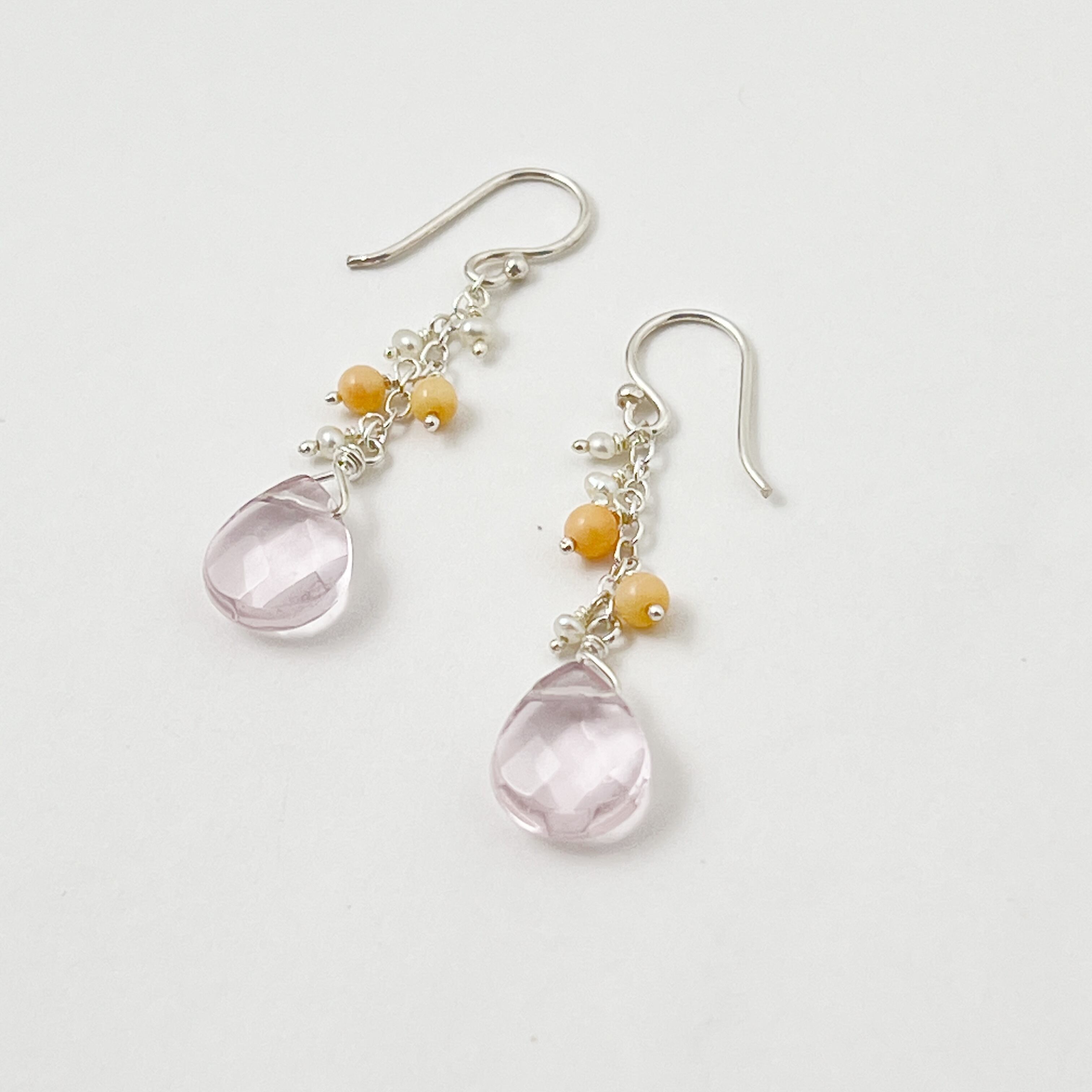 ピアス公式 ローズ クォーツ ピアス ローズクォーツ ピアス Vendome