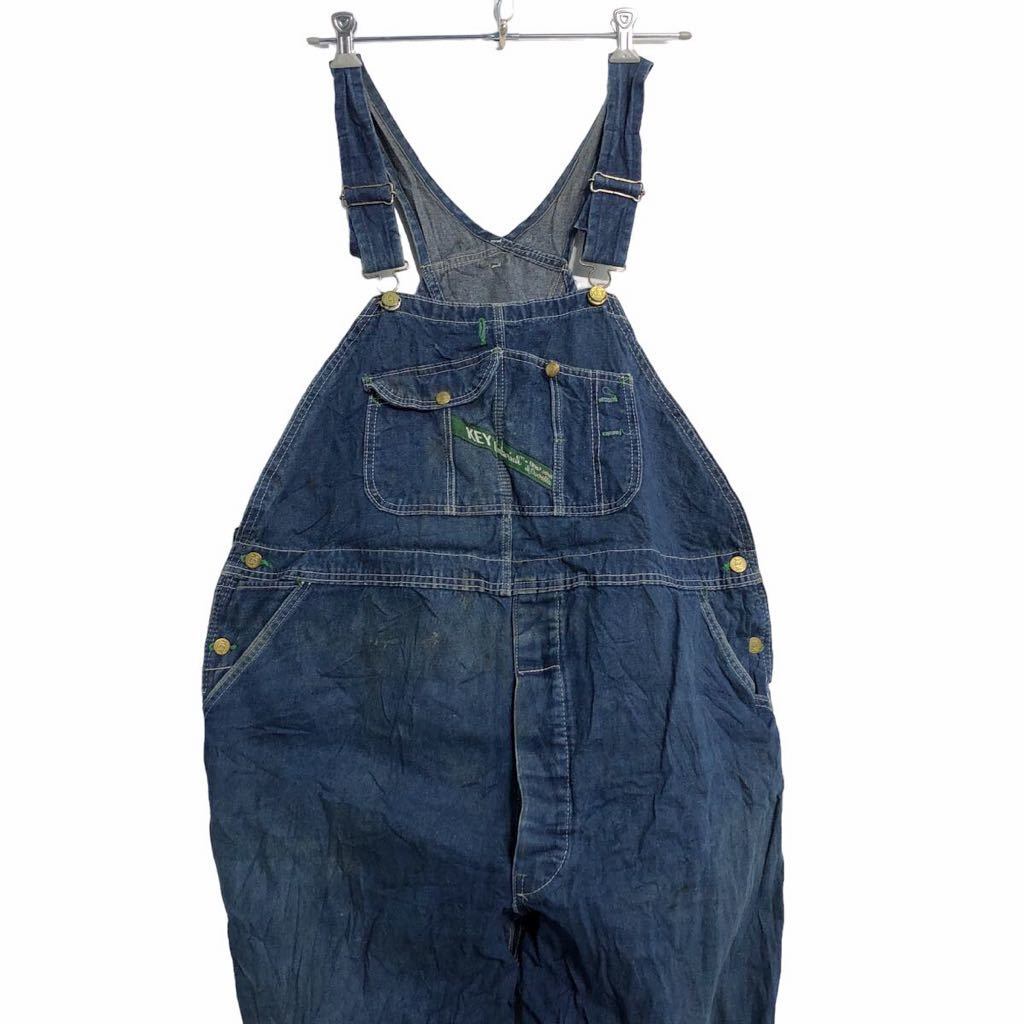 KEY デニム オーバーオール W50 ビッグサイズ キー 古着卸 アメリカ仕