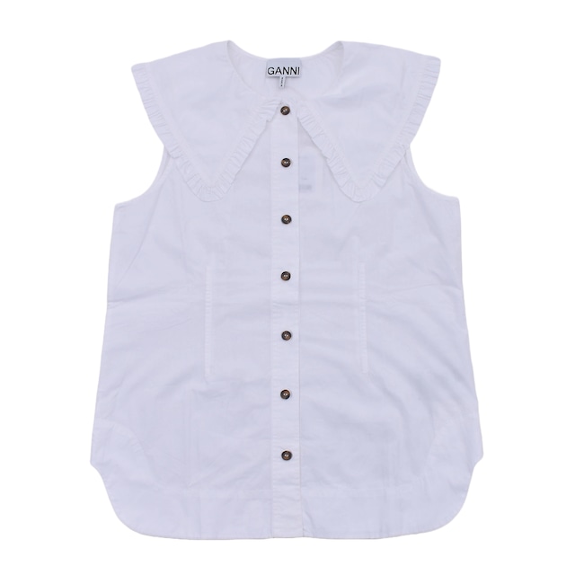 【GANNI】Sleeveless Shirt