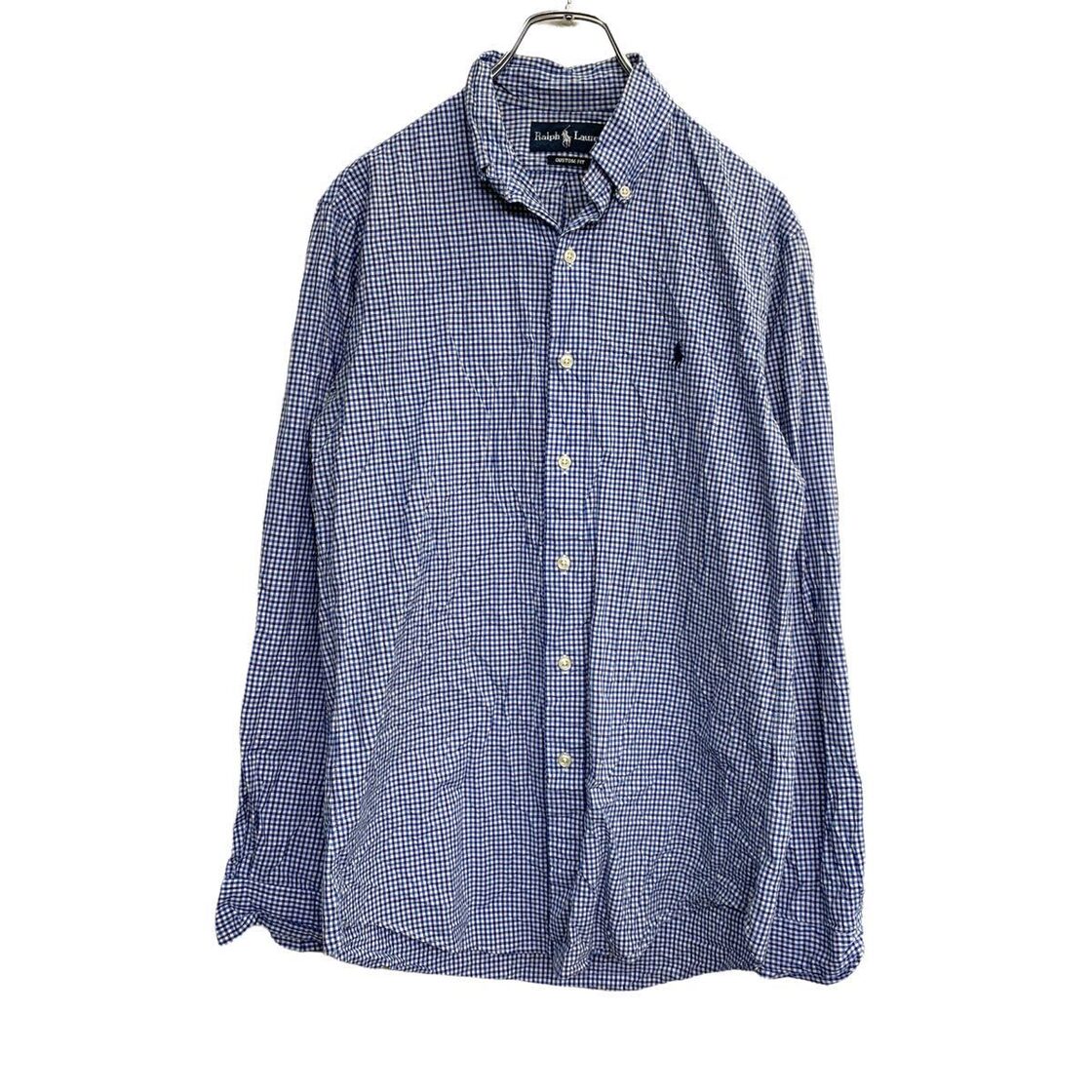 RALPH LAUREN 長袖 チェックシャツ Sサイズ ラルフローレン カスタム 