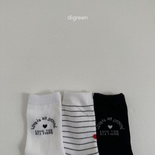 【即納】digreen25sp_Love Socks　dig_a_2