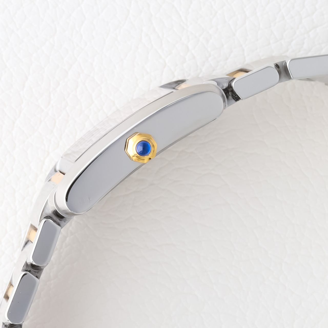 カルティエ タンクフランセーズ SM コンビ ピンクシェル文字盤