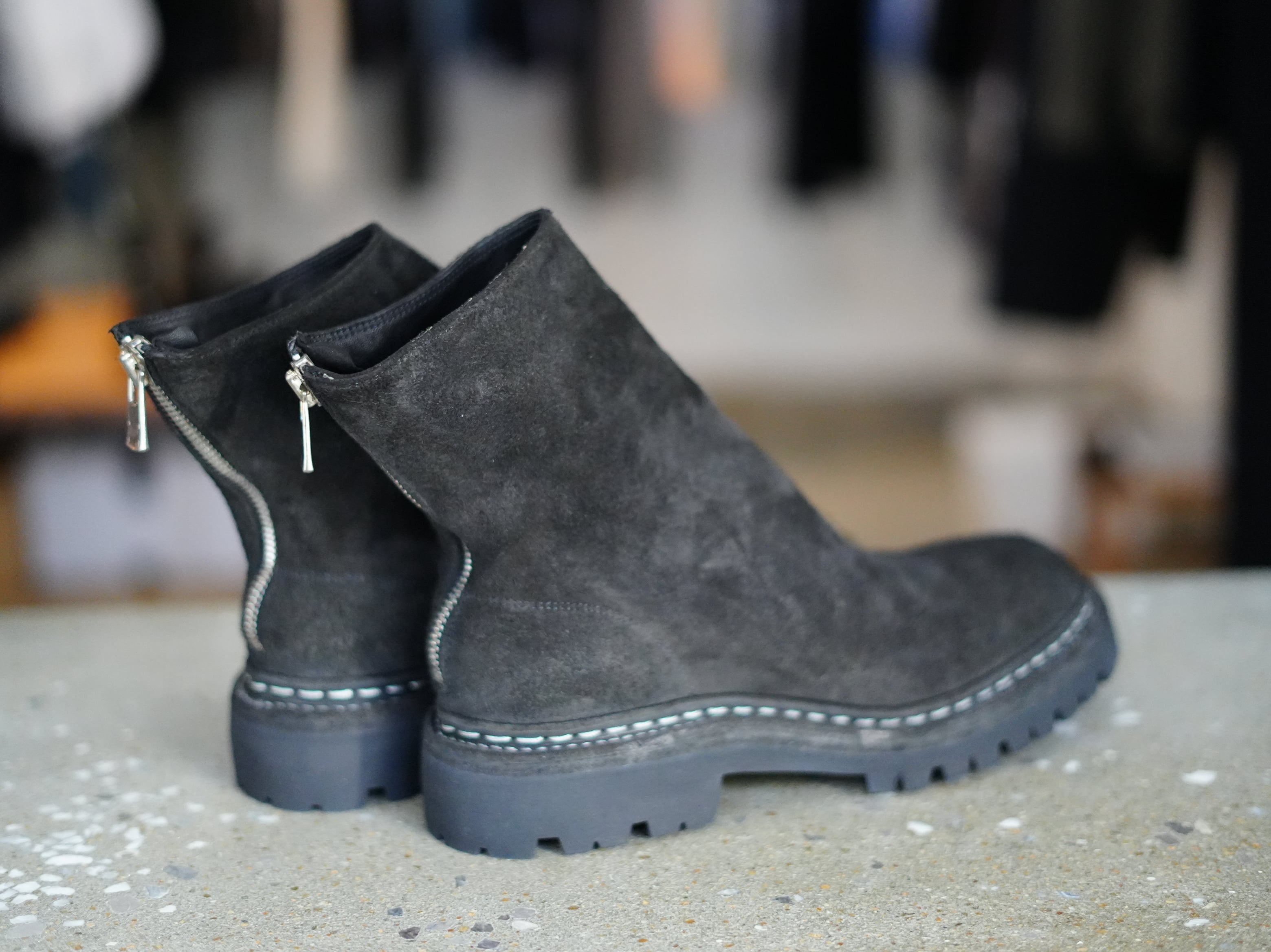 GUIDI (グイディ) / BACK ZIP BOOT SOLE RUBBER 796V_N HORSE REVERSE