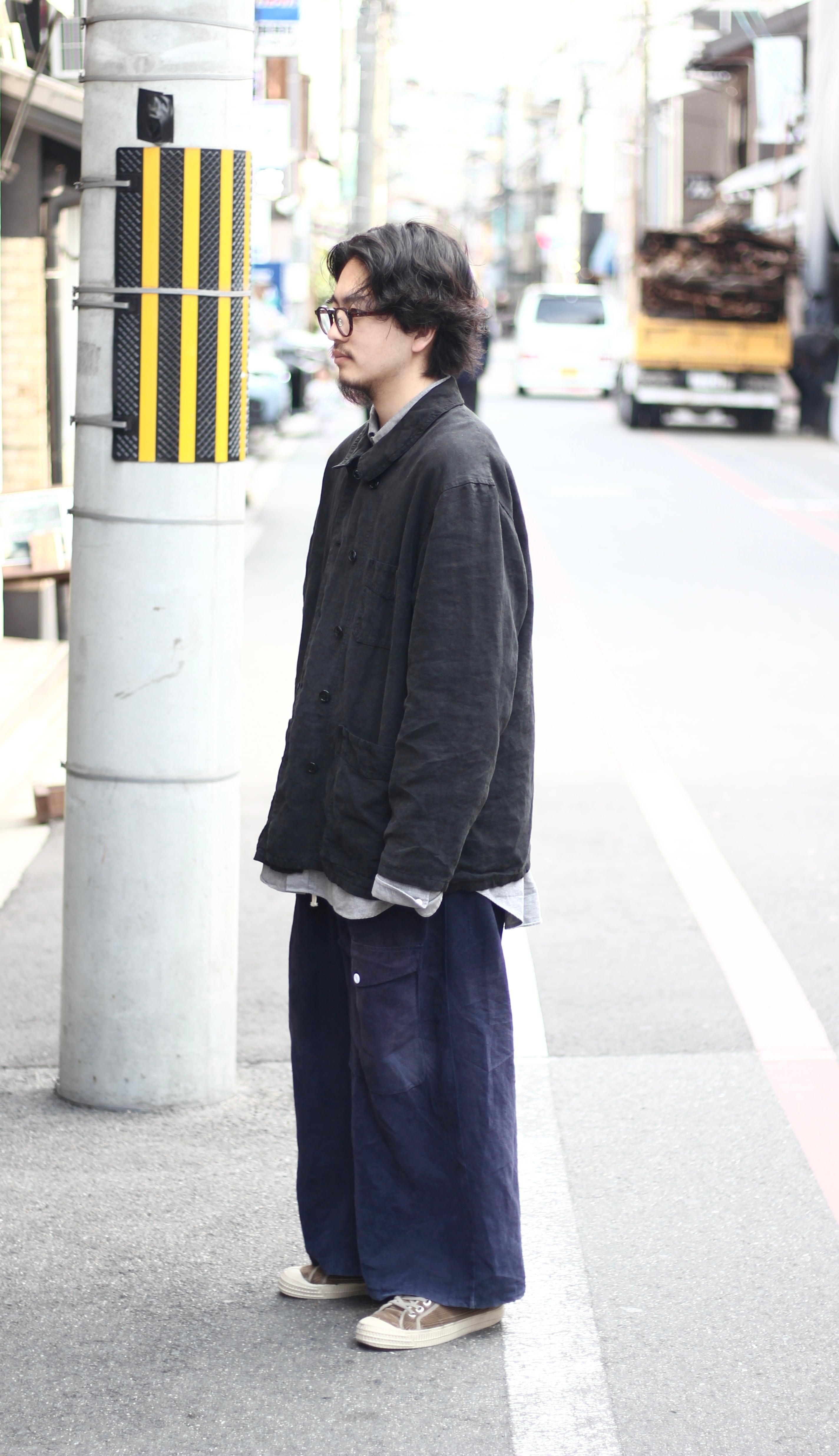 Achuu original antique linen work jacket | 京都古着屋 Achuu