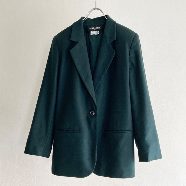Green Wool Tailored Jacket
