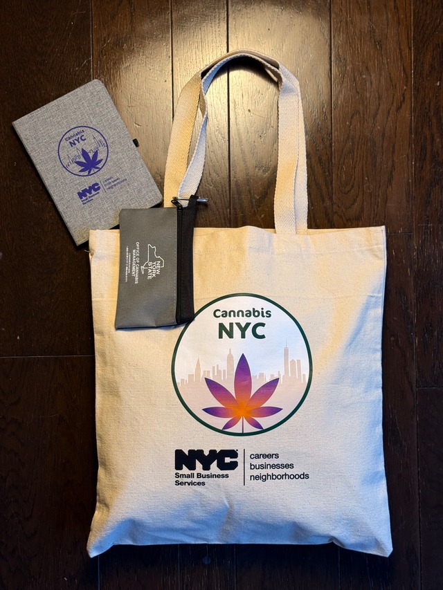 “Cannabis NYC” promo tote/note book/mini pouch