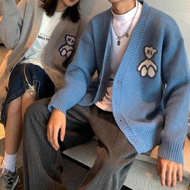 予約販売】ニットカーディガン ユニセックス セーター ペア お揃い