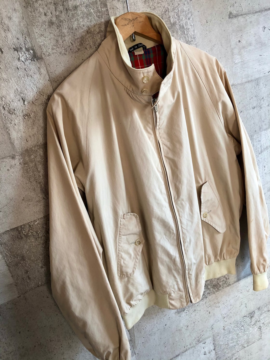 80s〜 ENGLAND製 BARACUTA G-9 HARRINGTON JACKET SWING TOP OLD 