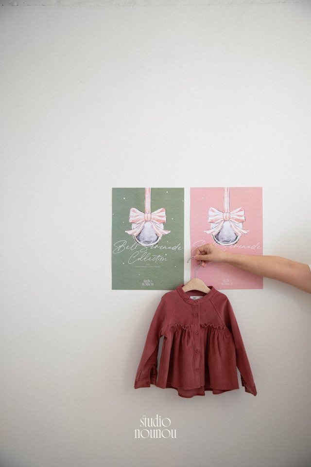 【予約商品】2025 冬 新作 STUDIO NOUNOU スタジオヌヌ 2色展開 チューリップブラウス