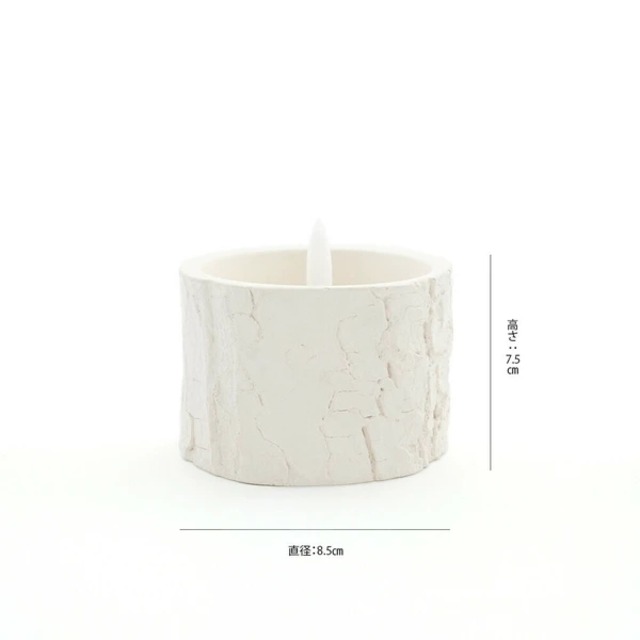 雰囲気抜群 LEDライト キャンドル 切り株