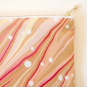 墨流しポーチ 〔聖なる夜に〕