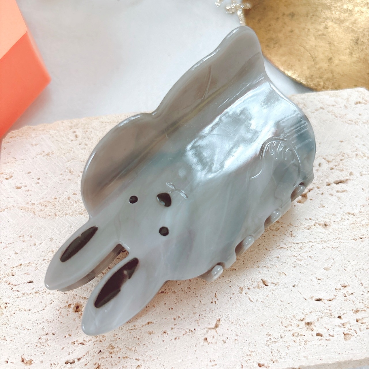 おとぼけうさぎ　ヘアクリップ