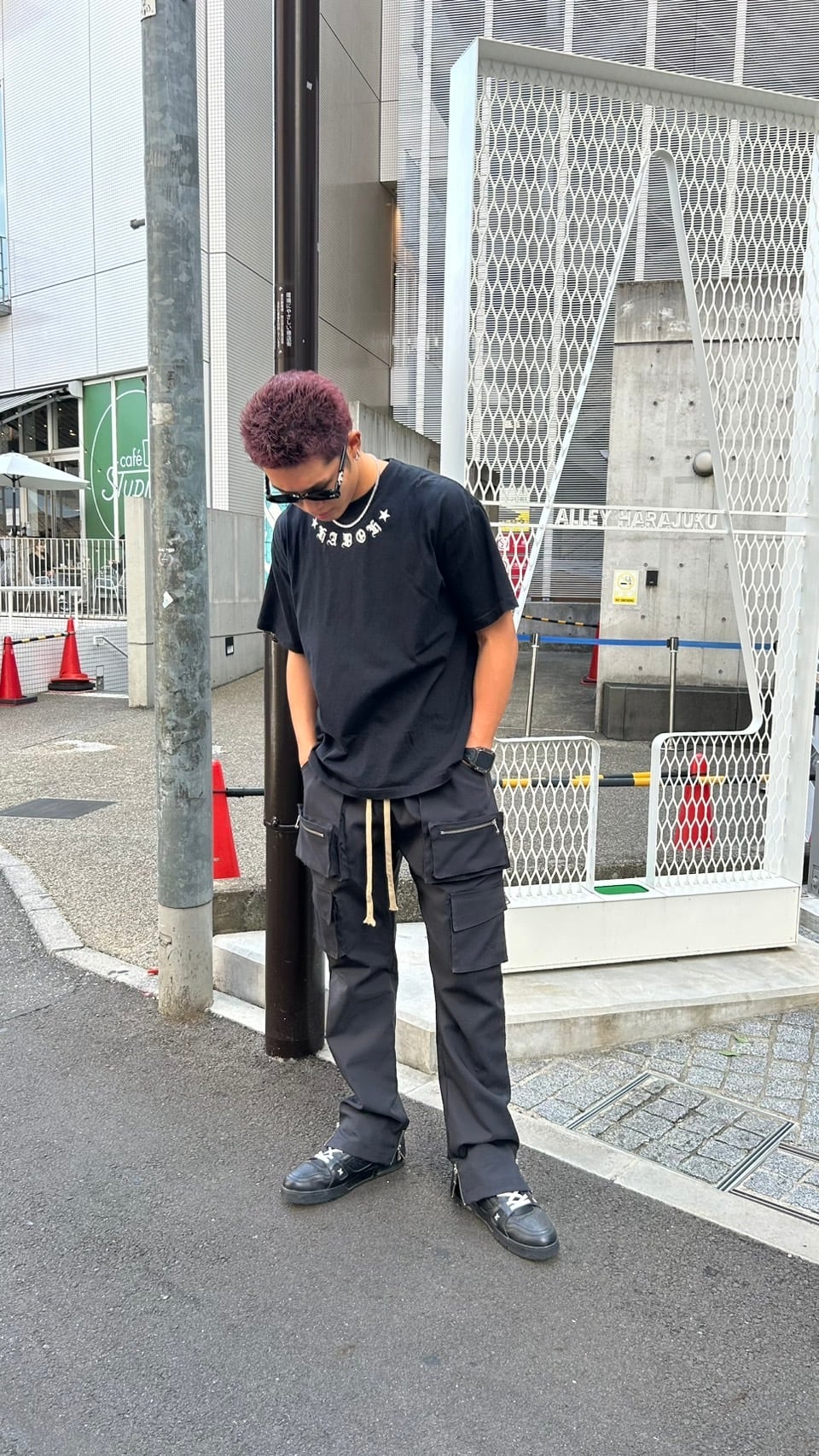 adwens カーゴパンツ　新品未使用　XLサイズ サイドジップカーゴパンツ(P00003) | ADWENS