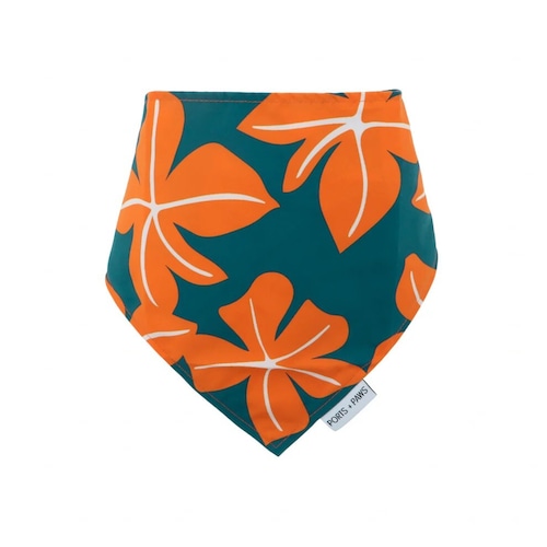 【PORTS+PAWS】Quick Dry Bandana FALL BLOOM BLUE
