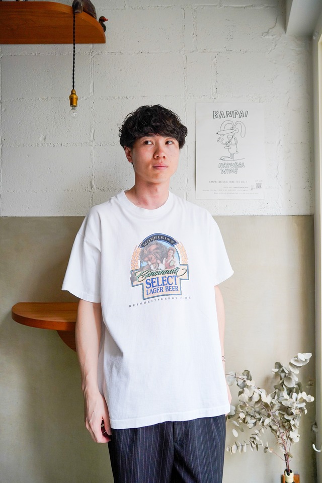 【1990s】"Fruit of the Loom" America Cincinnati Premium Beer Brand Promotion T-shirts / 6-215