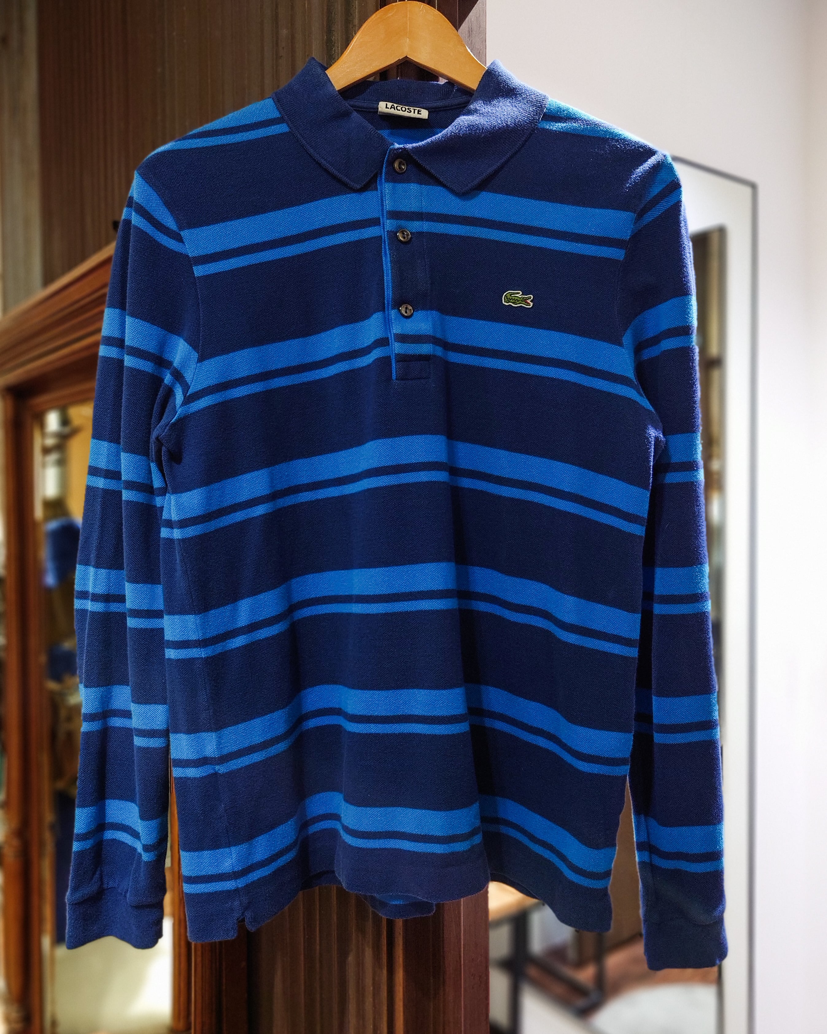 Lacoste 幾何学模様ポロシャツ LACOSTE 幾何学模様 ポロシャツ M - メルカリ