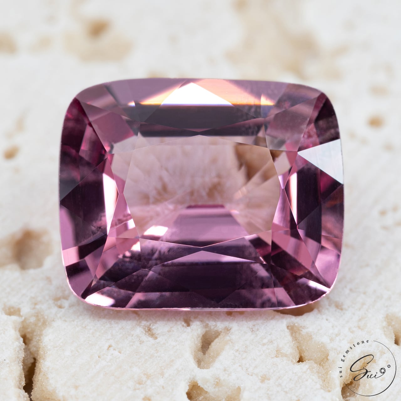 天然【非加熱】スピネル・パープリッシュピンク 4.48ct GIA鑑別書