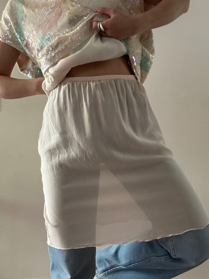 80s Vintage "MISSONI" Sheer Silk Skirt