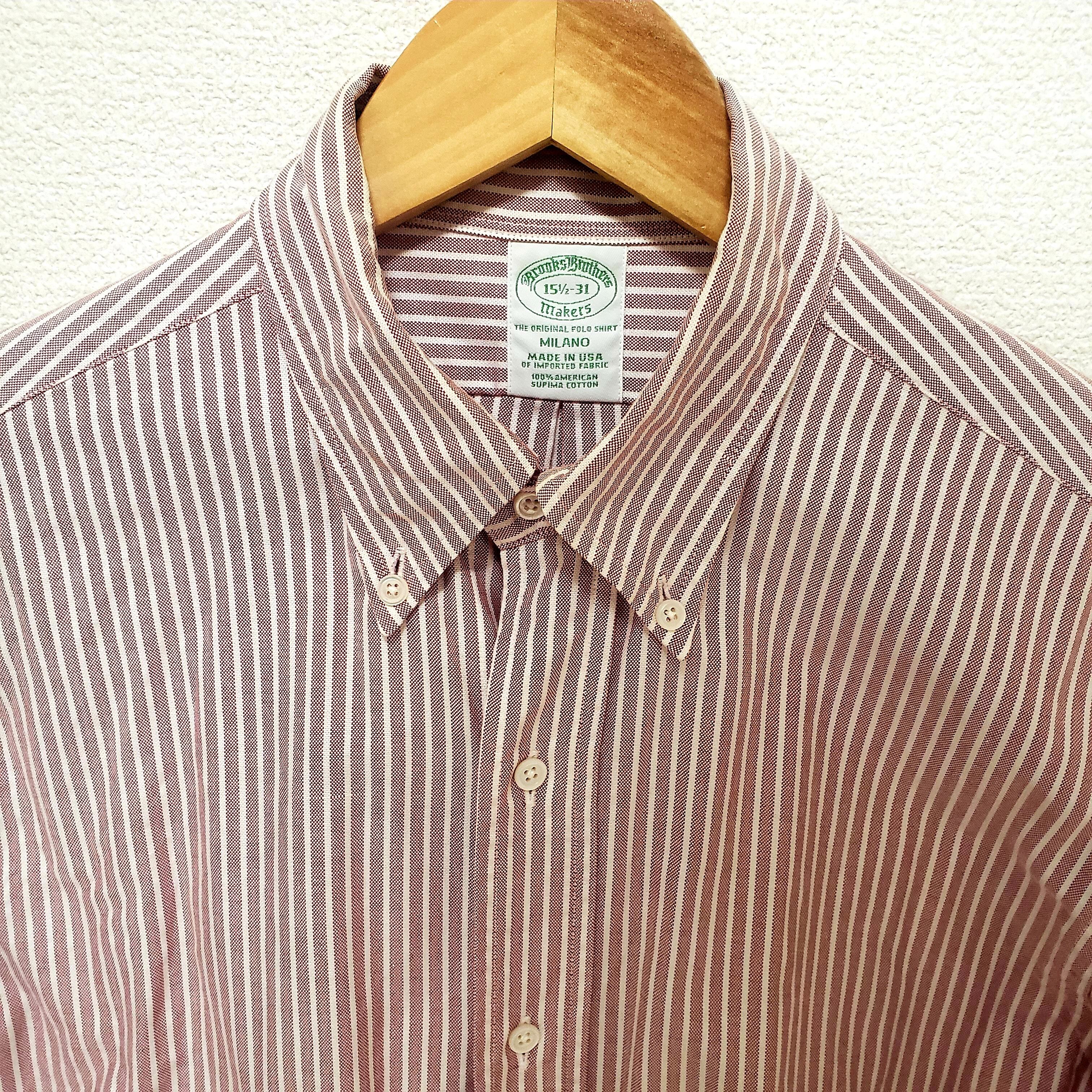 Brooks Brothers ブルックス ブラザーズ ボルドー×ホワイト