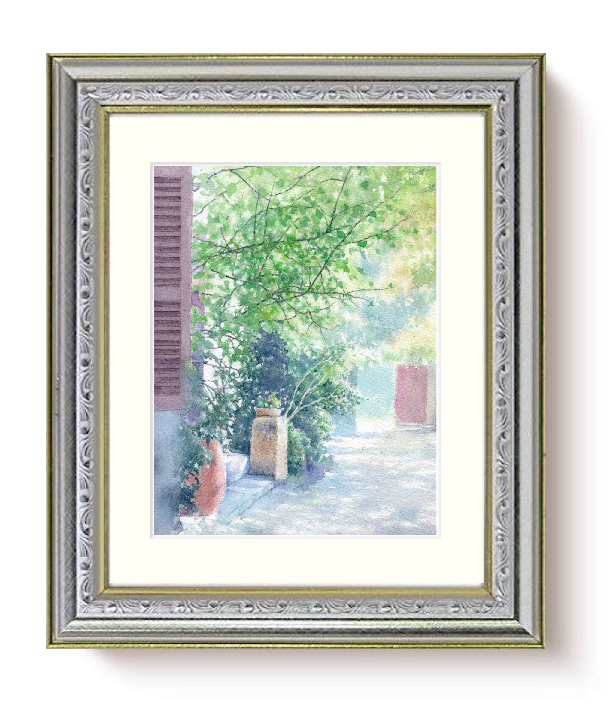 新緑の朝 （プロヴァンス・セザンヌのアトリエ） | 福井良佑の水彩画 Store