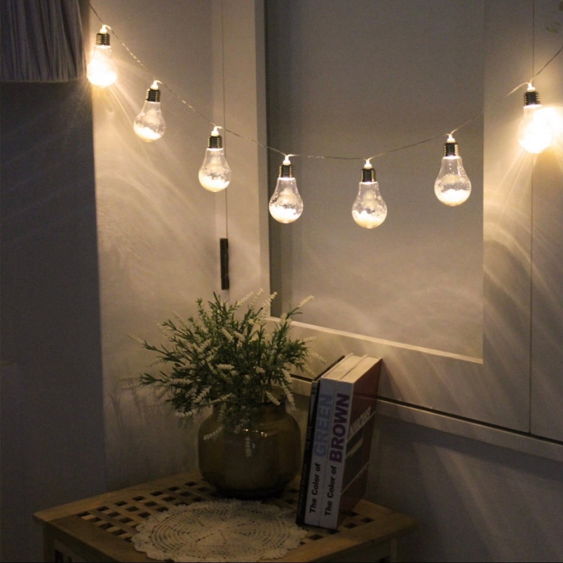 flower LED garland light 2colors / フラワー ライト ガーランド 電球