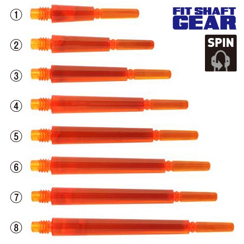 FIT GEAR Normal [SPIN] Clear Orange
