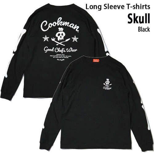Cookman Long sleeve T-shirts Skull Black ブラック クックマン 長袖Tシャツ USA UNISEX 男女兼用 アメリカ