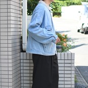 Columbia "TOUGH MOTHER JEANS" wide silhouette denim tracker jacket