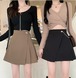 【大きいサイズL-4XL】【春夏新作】ファッション/人気ミニスカート♪ブラウン/ブラック2色展開◆scimoc-251617