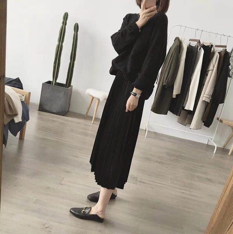 プリーツミモレスカート　AJ−22003-1828