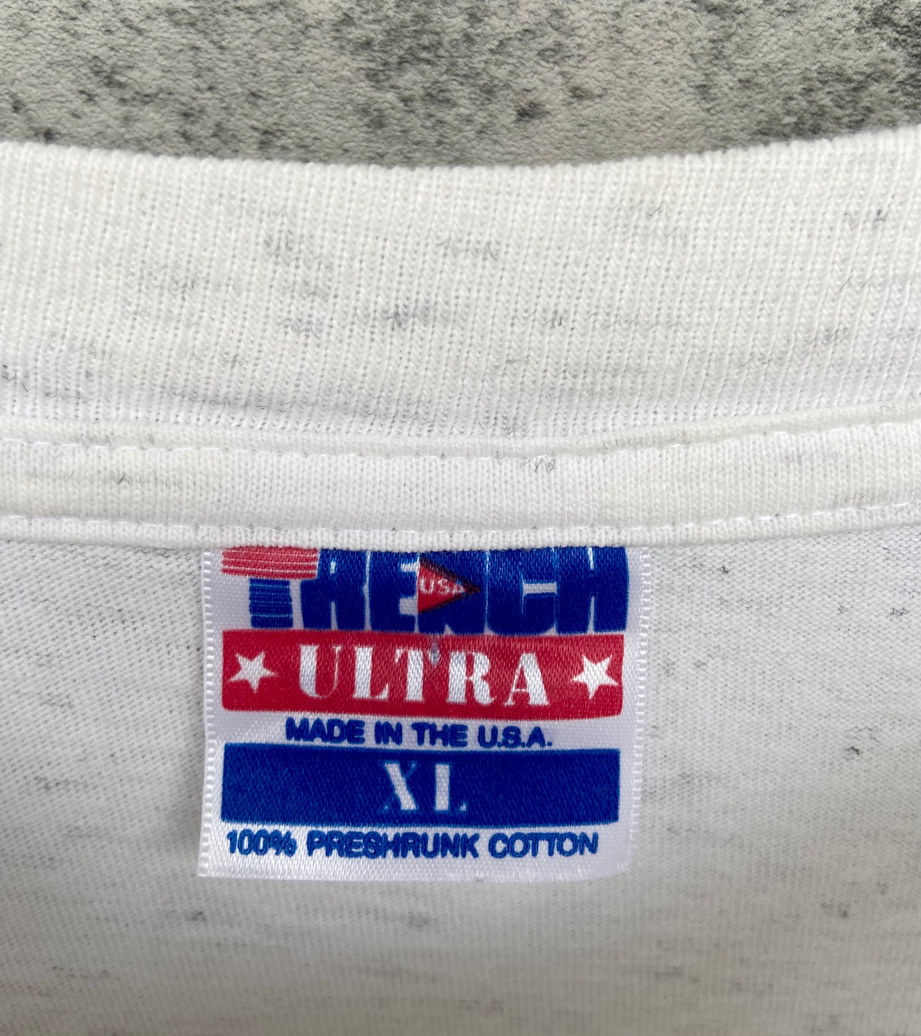 USA製 NFL Miami Dolphinsドルフィンズ 背面ロゴ Tシャツ XL 白 霜降り