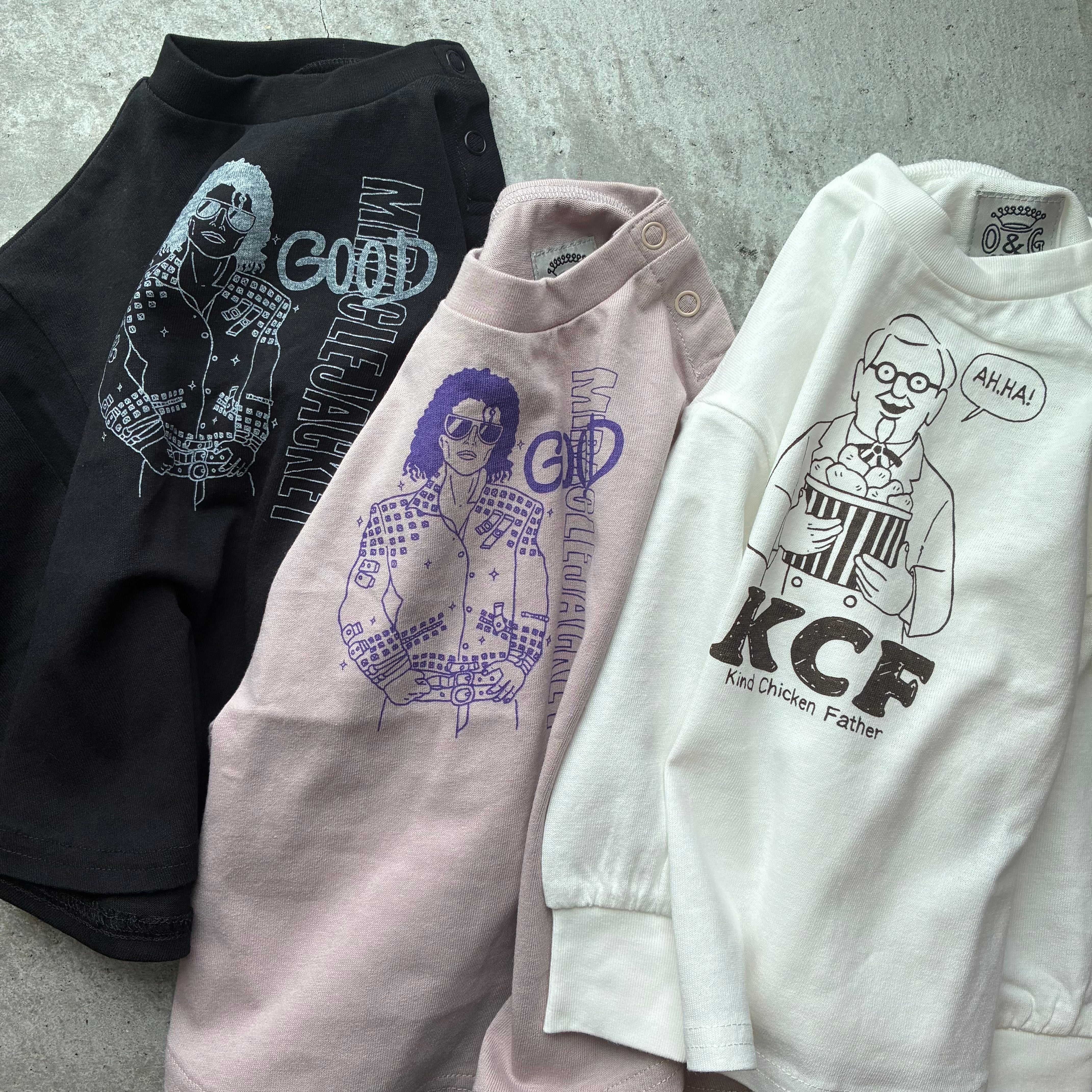 【即納】O&G Rocker&FatherプリントTシャツ 90~140