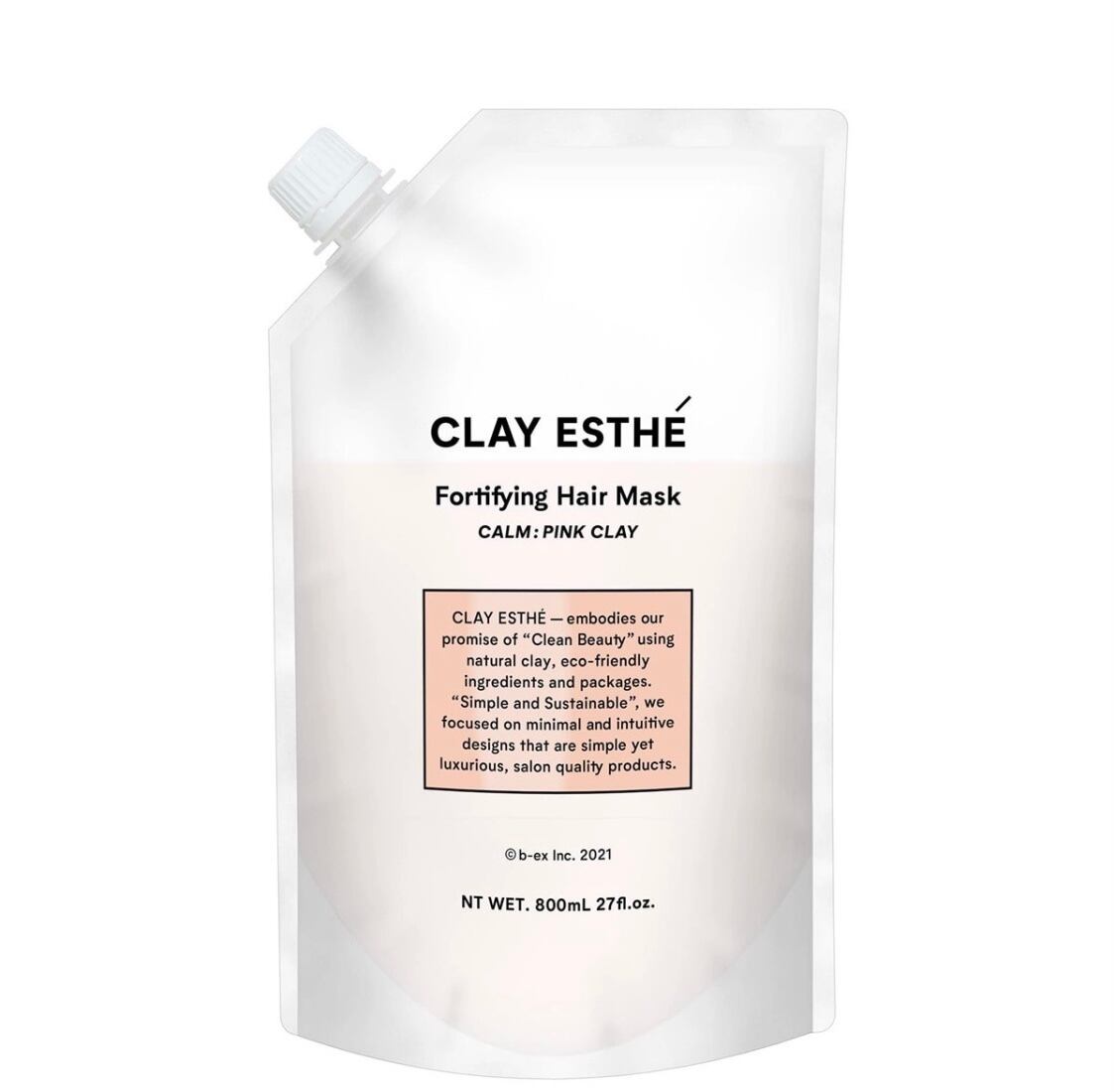 クレイエステ フォーティファイングヘアマスク ピンククレイ 800ml（パウチ）